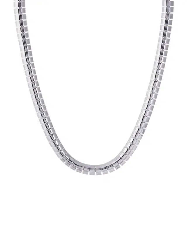 18K White Gold Ophelia Necklace, 17"L