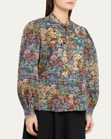 Kobi Halperin Clara Floral Blouse | Thumbnail 4