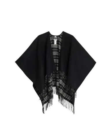 Burberry Reversible Check Wool Cape | Thumbnail 1 Burberry Reversible Check Wool Cape | Thumbnail 1