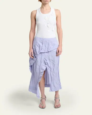 Proenza Schouler Hansly Textured Cotton Skirt | Thumbnail 2