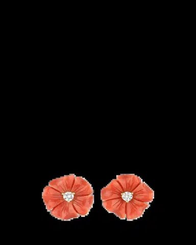 Paul Morelli Coral Posy Stud Earrings with Diamonds | Thumbnail 2 Paul Morelli Coral Posy Stud Earrings with Diamonds | Thumbnail 2