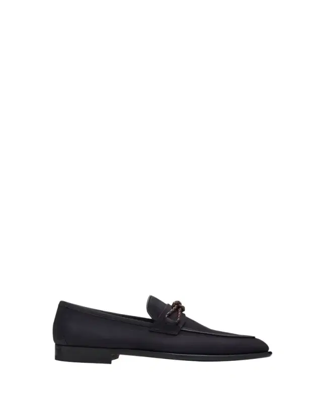 Magnanni Men's Duerro Knot Grained Leather Penny Loafers