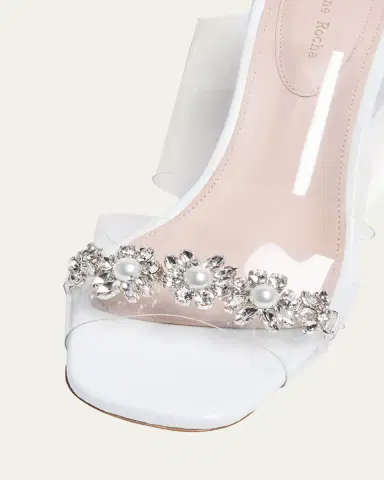 Simone Rocha 70mm Embellished Perspex-Heel Mules | Thumbnail 2 Simone Rocha 70mm Embellished Perspex-Heel Mules | Thumbnail 2