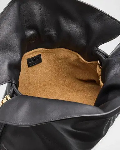 Loewe Flamenco Ruched Clutch Bag in Leather | Thumbnail 5 Loewe Flamenco Ruched Clutch Bag in Leather | Thumbnail 5