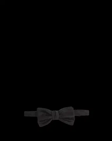 Alexander McQueen Men's Skull Satin Jacquard Bow Tie | Thumbnail 2
