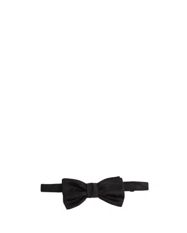 Alexander McQueen Men's Skull Satin Jacquard Bow Tie | Thumbnail 1