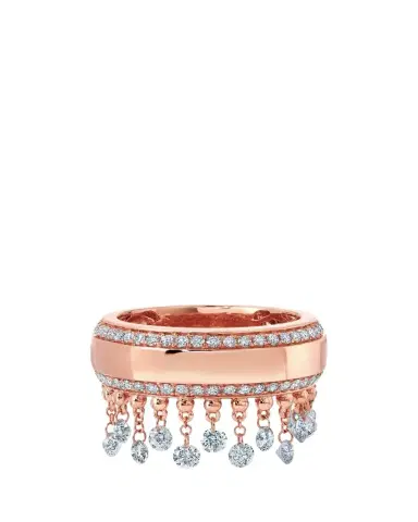 Graziela Gems 18K Floating Diamond Cigar Band | Thumbnail 1 Graziela Gems 18K Floating Diamond Cigar Band | Thumbnail 1