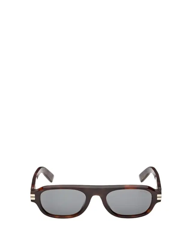 ZEGNA 52mm Acetate Round Sunglasses