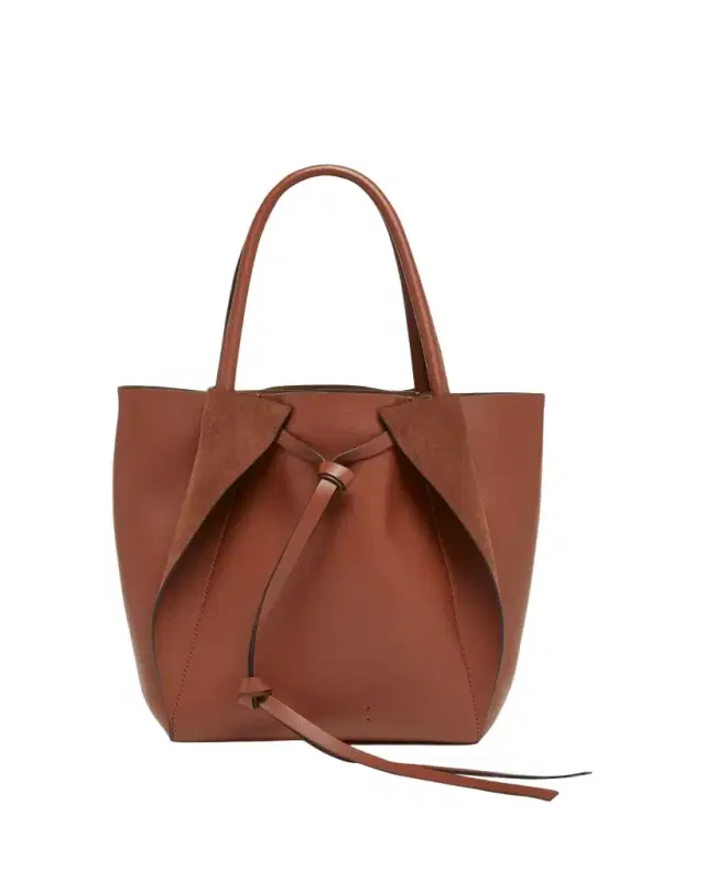 Gabriela Hearst Marija Small Wing Fold Leather Tote Bag