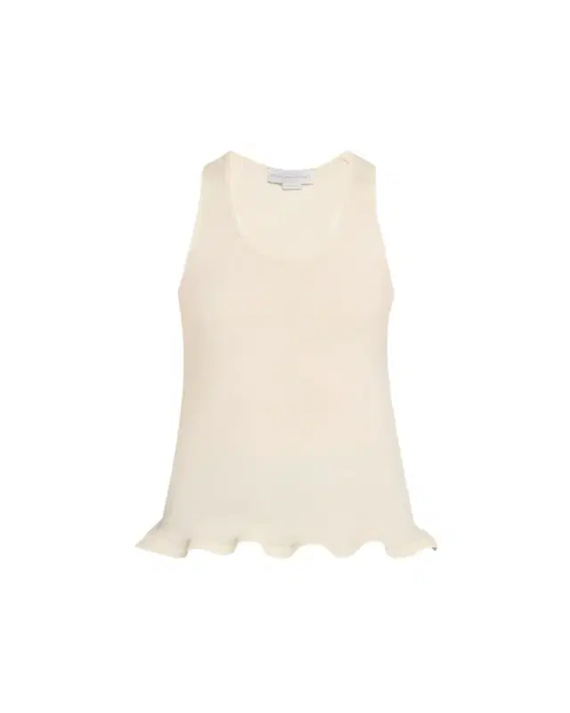 Frilled Hem Rib Tank Top