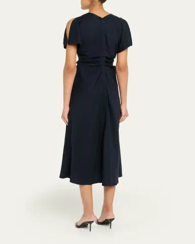 A.L.C. Rem Gathered Midi Dress | Thumbnail 3