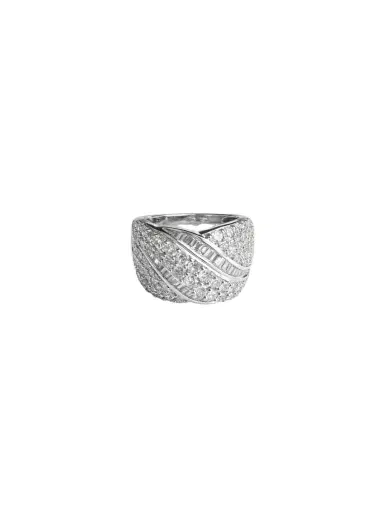 Wish Fine Jewelry 2.00ct Diamond 14K Gold Crossover Ring | Thumbnail 2