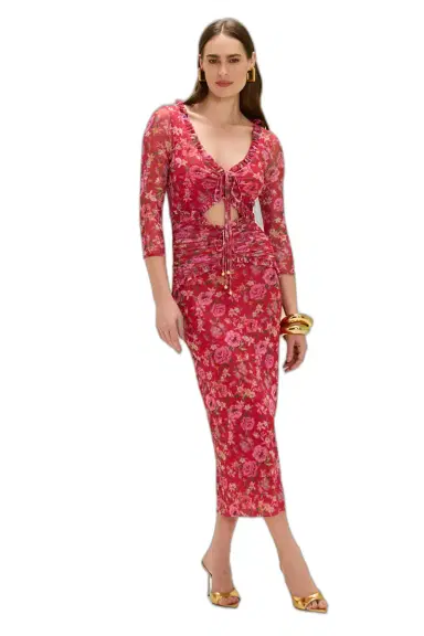 PatBo PEONY MIDI DRESS | Thumbnail 1