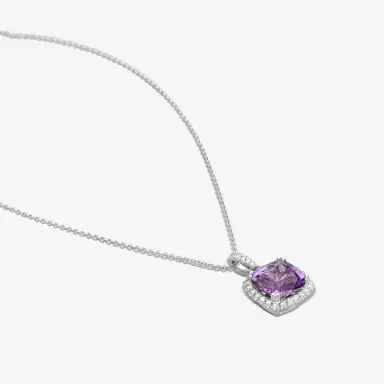 GOSHWARA Goshwara Gossip 18K White Gold Amethyst Scallop Pendant by The Solist | Thumbnail 3 GOSHWARA Goshwara Gossip 18K White Gold Amethyst Scallop Pendant by The Solist | Thumbnail 3