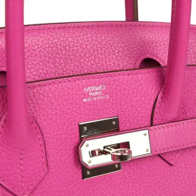 HERMÈS Pre-owned Hermes Birkin 30 Magnolia Clemence Palladium Hardware | Thumbnail 7 HERMÈS Pre-owned Hermes Birkin 30 Magnolia Clemence Palladium Hardware | Thumbnail 7