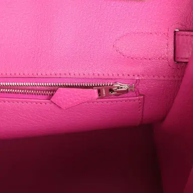 HERMÈS Pre-owned Hermes Birkin 30 Magnolia Clemence Palladium Hardware | Thumbnail 9 HERMÈS Pre-owned Hermes Birkin 30 Magnolia Clemence Palladium Hardware | Thumbnail 9