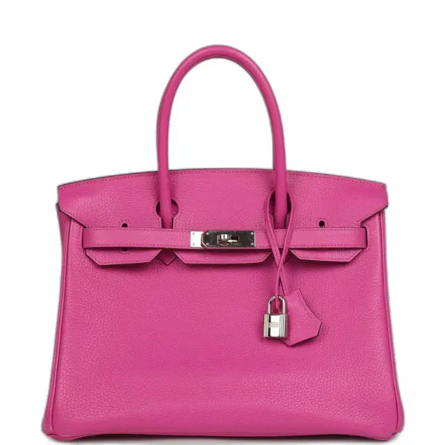 hermes Pre-owned Hermes Birkin 30 Magnolia Clemence Palladium Hardware
