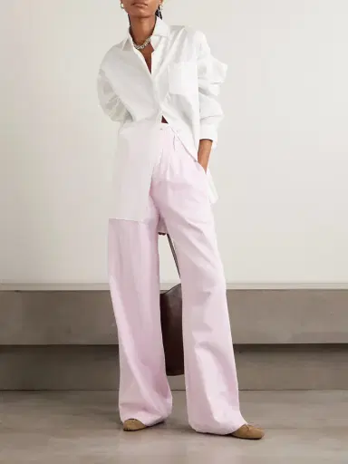 AGOLDE + Maria Mcmanus Oversized Organic Cotton-poplin Shirt | Thumbnail 2 AGOLDE + Maria Mcmanus Oversized Organic Cotton-poplin Shirt | Thumbnail 2