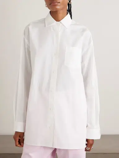 AGOLDE + Maria Mcmanus Oversized Organic Cotton-poplin Shirt | Thumbnail 3 AGOLDE + Maria Mcmanus Oversized Organic Cotton-poplin Shirt | Thumbnail 3