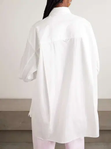 AGOLDE + Maria Mcmanus Oversized Organic Cotton-poplin Shirt | Thumbnail 4 AGOLDE + Maria Mcmanus Oversized Organic Cotton-poplin Shirt | Thumbnail 4