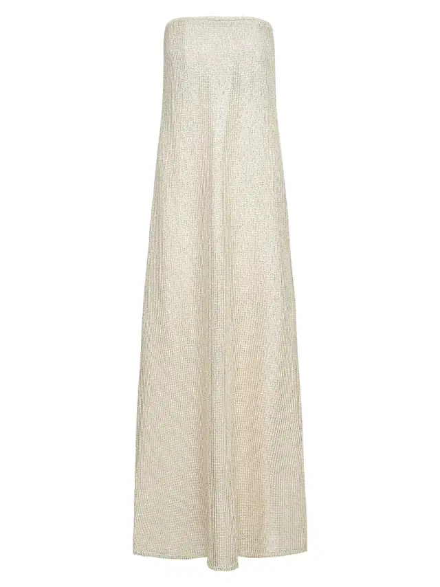 DRESS/CAROLYNS GOWN IN SEQUIN NETTING