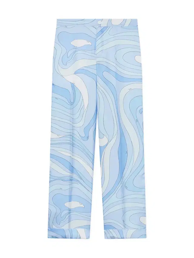 Marmo Print Silk Pants