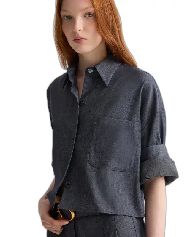 SHIRT/NEXT EX IN VIRGIN WOOL