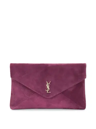 Saint Laurent Suede XXL Envelope Pouch | Thumbnail 1
