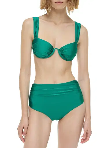 Simkhai Women's Anniston Bikini Top - Kelly Green - Size XS | Thumbnail 3