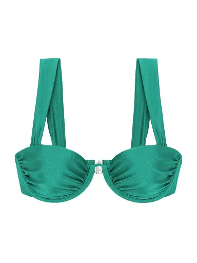 Simkhai Women's Anniston Bikini Top - Kelly Green - Size XS | Thumbnail 1