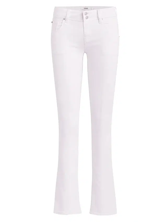 Hudson Jeans Women's Beth Mid-Rise Baby Bootcut Jeans - White