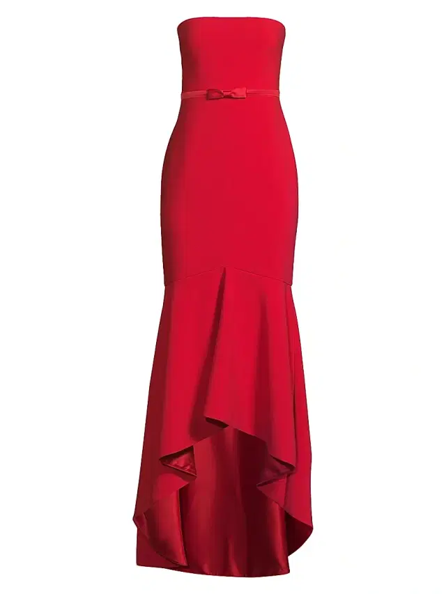 Likely Women's Yvette Bow-Detail Strapless Gown - Scarlet