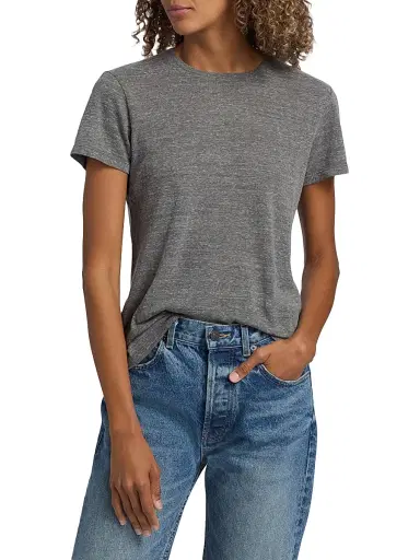 Nili Lotan Women's Lana Crewneck Cotton-Blend T-Shirt | Thumbnail 3 Nili Lotan Women's Lana Crewneck Cotton-Blend T-Shirt | Thumbnail 3