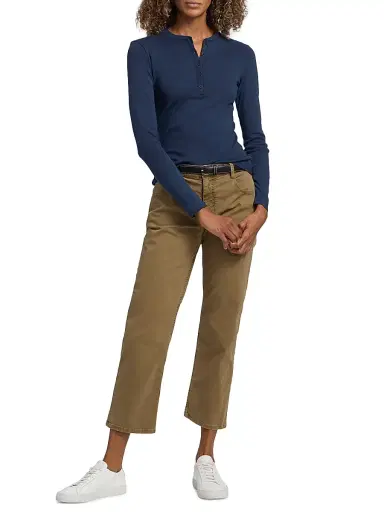 Nili Lotan Women's Lorimer Stretch-Cotton Crop Pants | Thumbnail 2 Nili Lotan Women's Lorimer Stretch-Cotton Crop Pants | Thumbnail 2