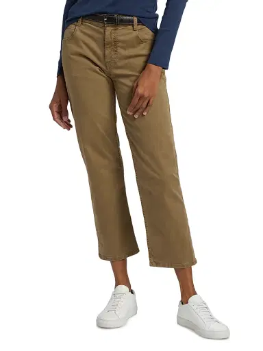 Nili Lotan Women's Lorimer Stretch-Cotton Crop Pants | Thumbnail 3 Nili Lotan Women's Lorimer Stretch-Cotton Crop Pants | Thumbnail 3