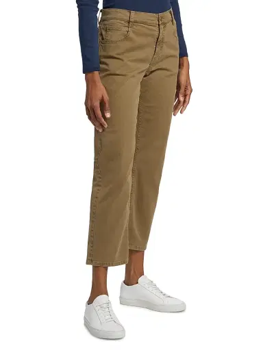 Nili Lotan Women's Lorimer Stretch-Cotton Crop Pants | Thumbnail 4 Nili Lotan Women's Lorimer Stretch-Cotton Crop Pants | Thumbnail 4