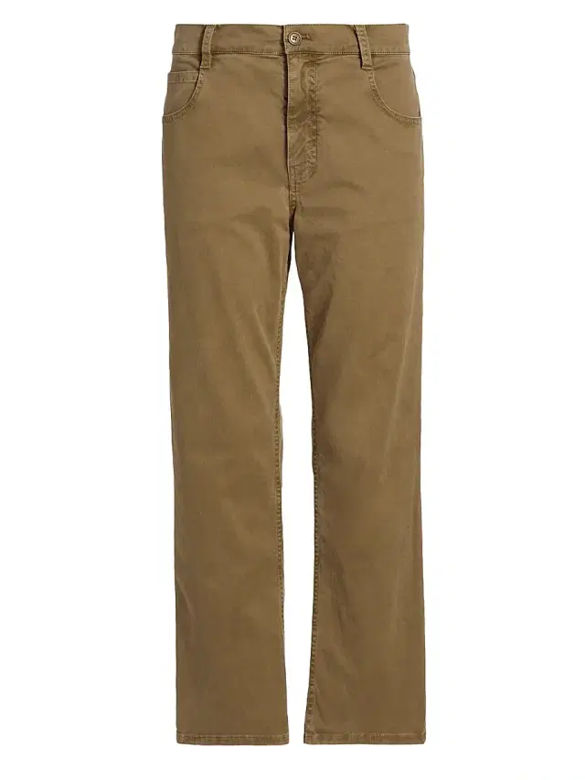 Nili Lotan Women's Lorimer Stretch-Cotton Crop Pants - Vintage Washed French Khaki