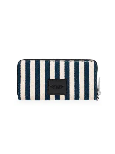 Marc Jacobs Women's Striped Canvas Wallet - Blue Sea Multi | Thumbnail 3 Marc Jacobs Women's Striped Canvas Wallet - Blue Sea Multi | Thumbnail 3