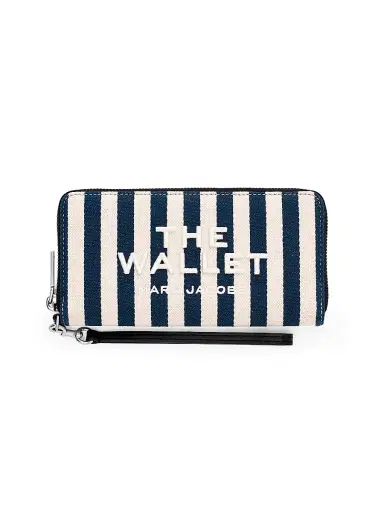 Marc Jacobs Women's Striped Canvas Wallet - Blue Sea Multi | Thumbnail 1 Marc Jacobs Women's Striped Canvas Wallet - Blue Sea Multi | Thumbnail 1