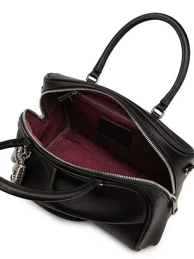 Marc Jacobs Women's The Small Wave Leather Top Handle Bag - Black | Thumbnail 5 Marc Jacobs Women's The Small Wave Leather Top Handle Bag - Black | Thumbnail 5
