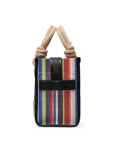 Marc Jacobs Women's The Stripe Mesh Small Tote Bag - Red Multi | Thumbnail 5