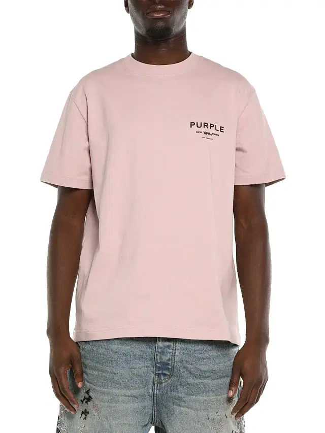 Men's Logo Jersey Crewneck T-Shirt - Pink