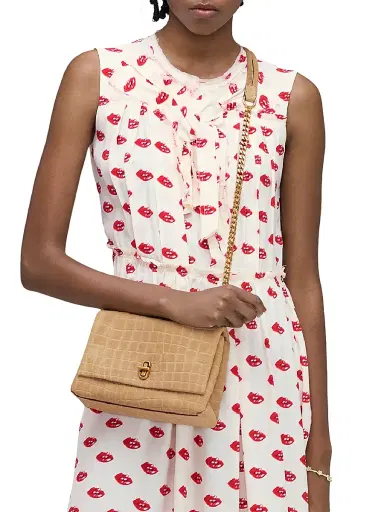 Marc Jacobs Women's The Suede Croc Dual Convertible Shoulder Bag - Sahara | Thumbnail 2