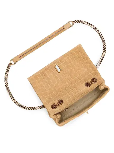 Marc Jacobs Women's The Suede Croc Dual Convertible Shoulder Bag - Sahara | Thumbnail 5