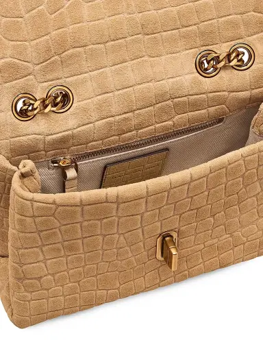 Marc Jacobs Women's The Suede Croc Dual Convertible Shoulder Bag - Sahara | Thumbnail 6