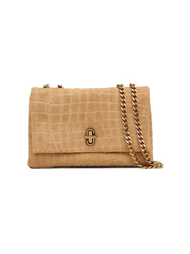 Marc Jacobs Women's The Suede Croc Dual Convertible Shoulder Bag - Sahara | Thumbnail 1
