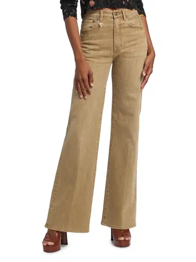 R13 Women's Charlotte Flared Jeans - Olive Green Haze Stretch - Size 27 | Thumbnail 3 R13 Women's Charlotte Flared Jeans - Olive Green Haze Stretch - Size 27 | Thumbnail 3
