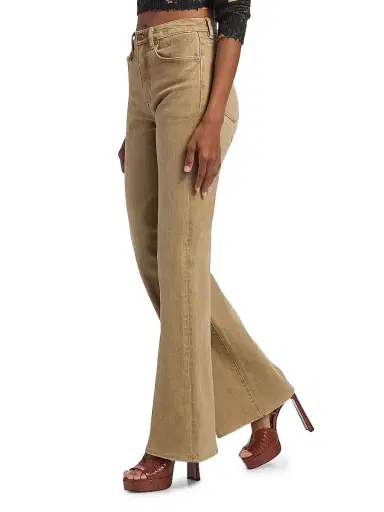 R13 Women's Charlotte Flared Jeans - Olive Green Haze Stretch - Size 27 | Thumbnail 4 R13 Women's Charlotte Flared Jeans - Olive Green Haze Stretch - Size 27 | Thumbnail 4