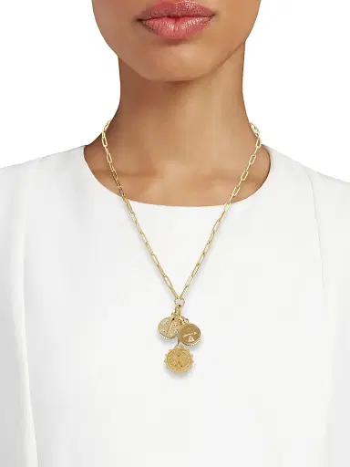 Foundrae Women's Reverie, Dream & Resilience: The Path To Joy 18K Yellow Gold & 0.14 TCW Diamond Link Chain Necklace - Yellow Gold | Thumbnail 2 Foundrae Women's Reverie, Dream & Resilience: The Path To Joy 18K Yellow Gold & 0.14 TCW Diamond Link Chain Necklace - Yellow Gold | Thumbnail 2