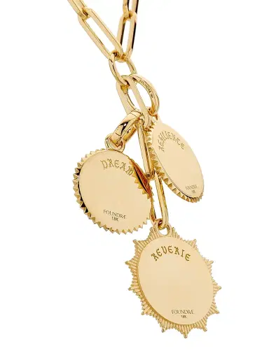Foundrae Women's Reverie, Dream & Resilience: The Path To Joy 18K Yellow Gold & 0.14 TCW Diamond Link Chain Necklace - Yellow Gold | Thumbnail 4 Foundrae Women's Reverie, Dream & Resilience: The Path To Joy 18K Yellow Gold & 0.14 TCW Diamond Link Chain Necklace - Yellow Gold | Thumbnail 4